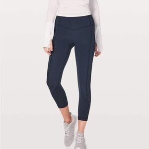 Lululemon All The Right Places High-Rise Crop 23” Navy Blue Size 10